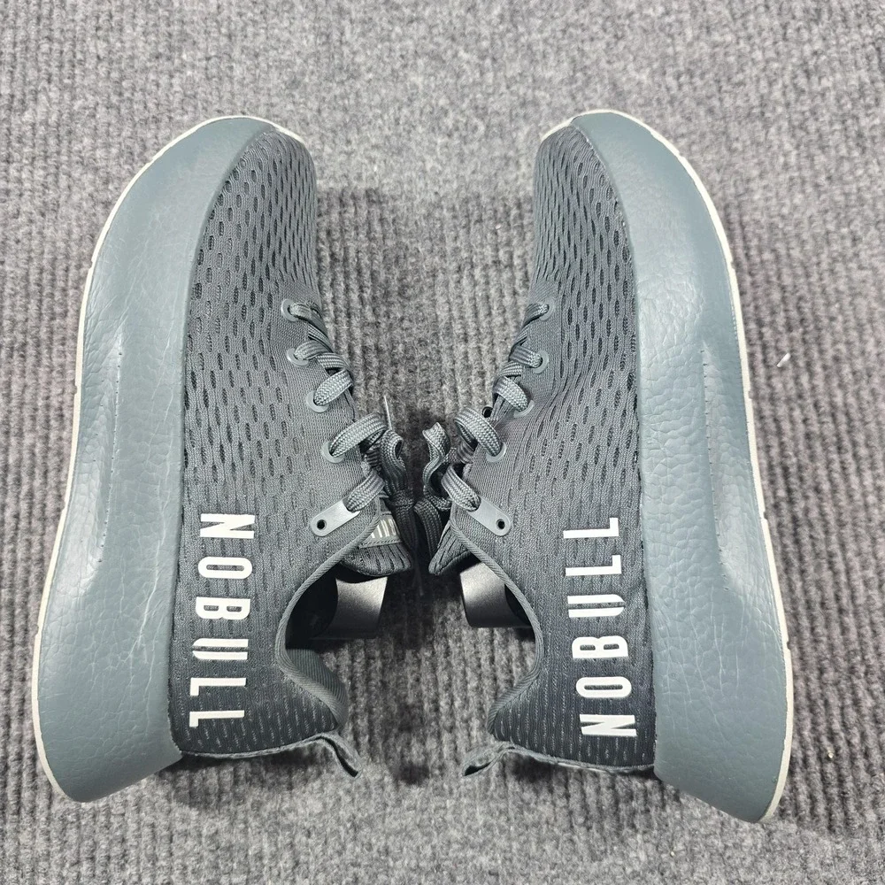 NOBULL Shoes Mens Size 8.5 Gray Mesh Athletic Training Running‎ Sneakers Low Top